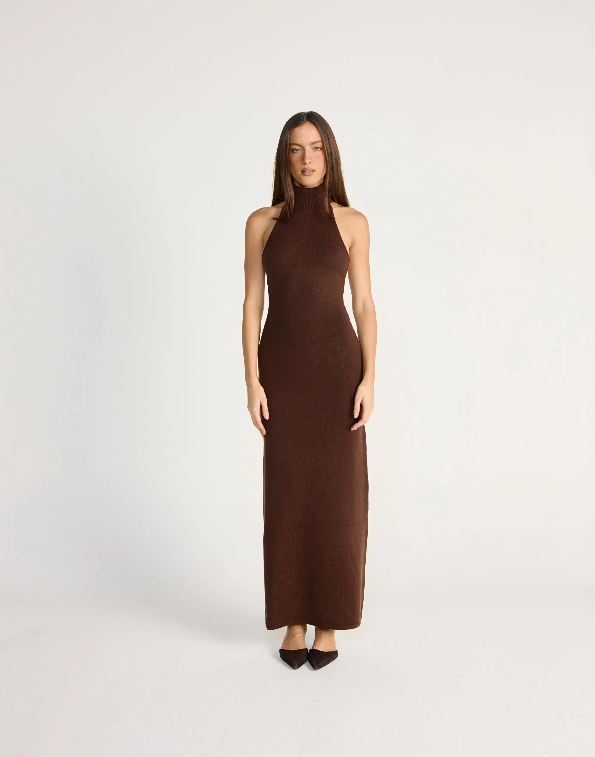 Ninette Maxi Dress (Chocolate) sold by Charcoal Clothing