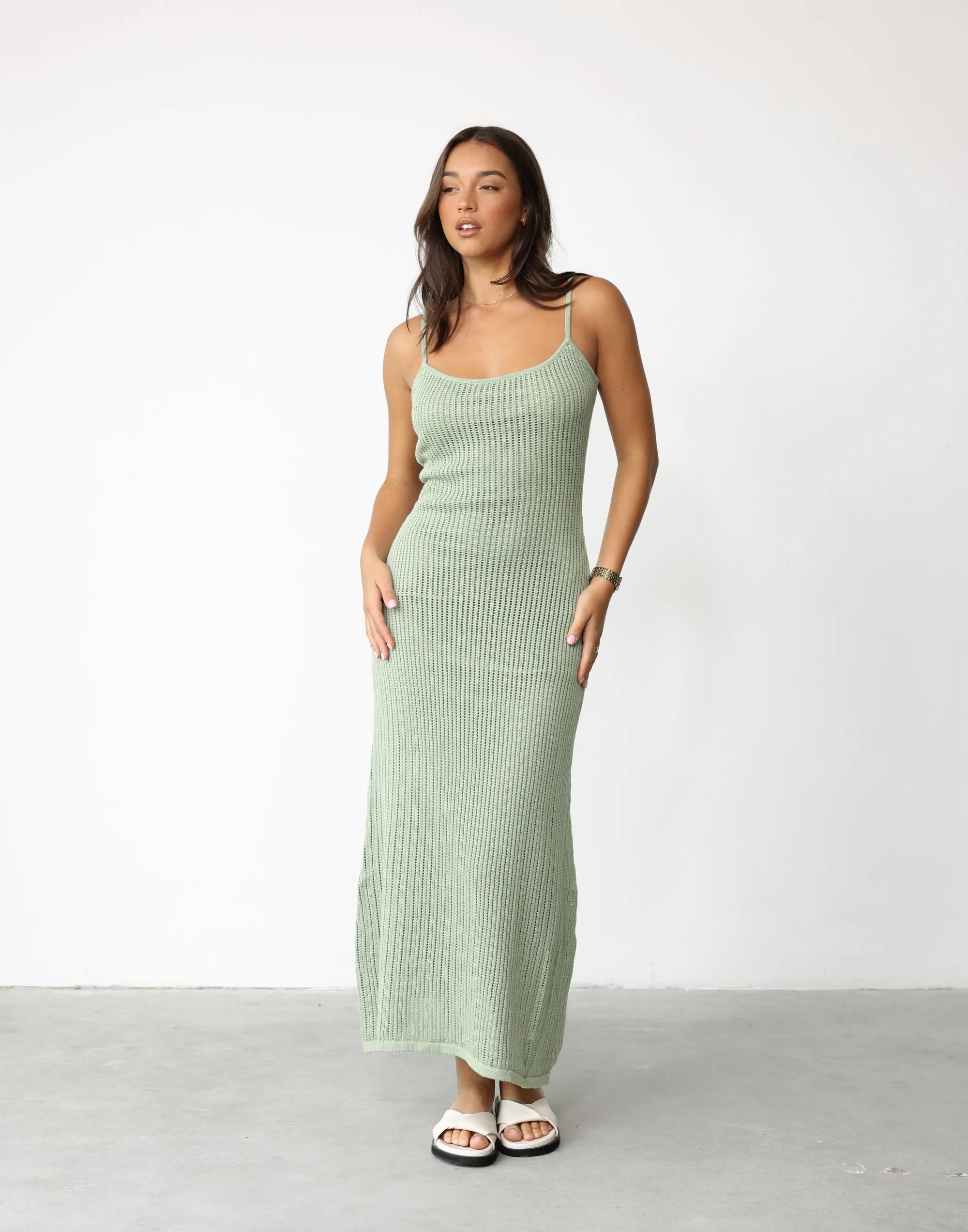 Clair Maxi Dress (Sage) sold by Charcoal Clothing