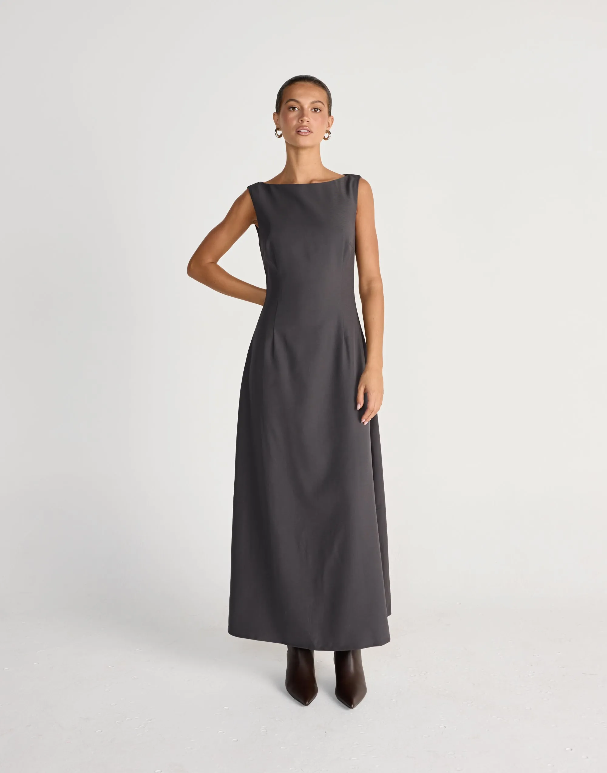 Aisling Maxi Dress (Slate) sold by Charcoal Clothing