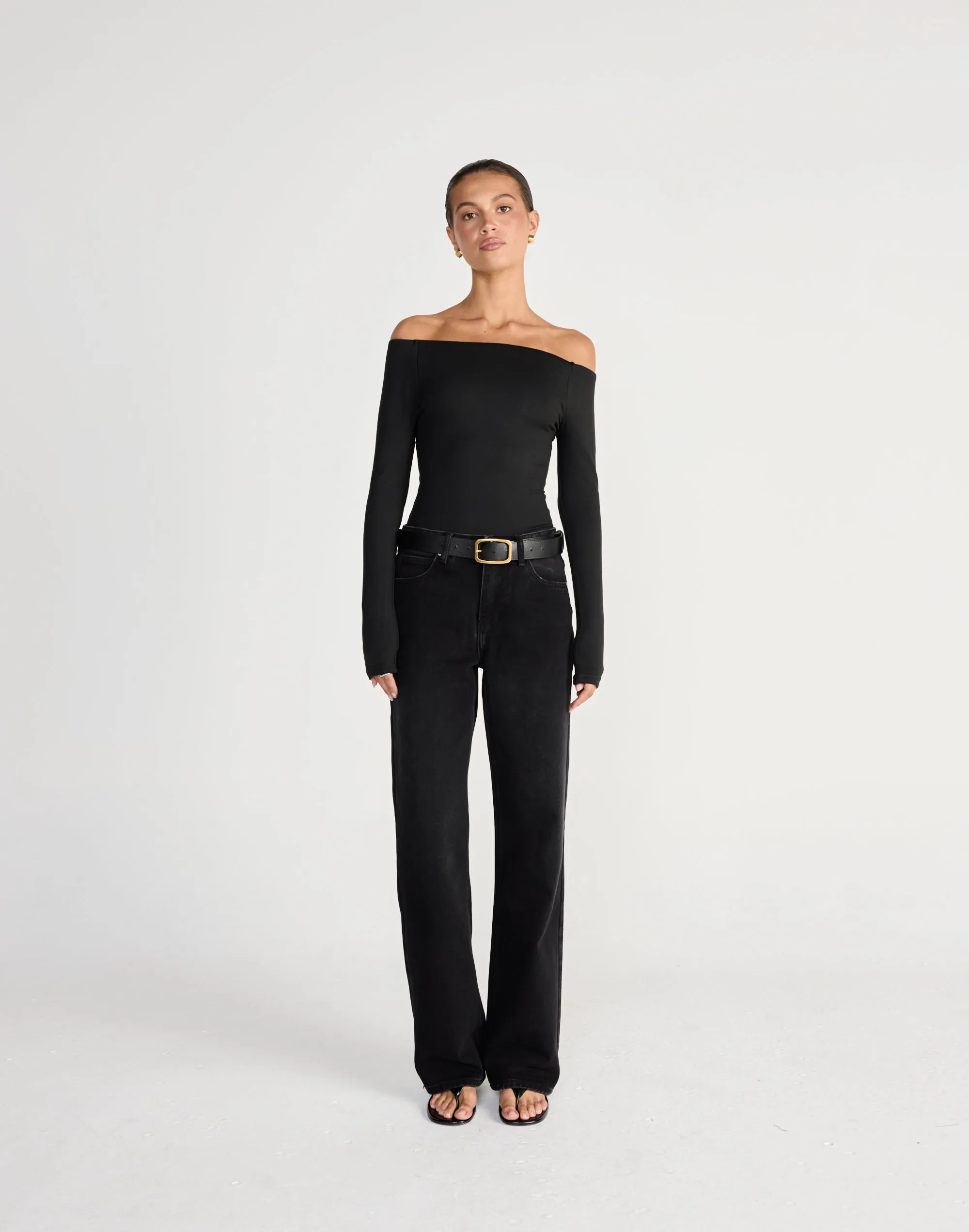 Liora Long Sleeve Top (Black) sold by Charcoal Clothing