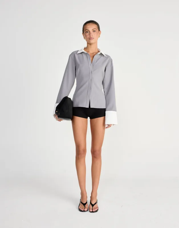 Geneva Top (Cloudy) sold by Charcoal Clothing