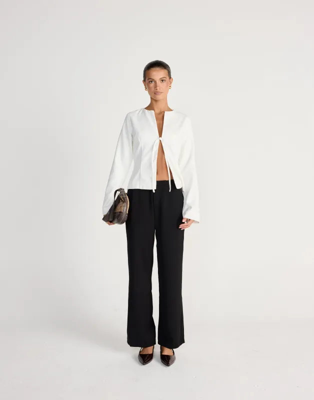 Elara Pants - Petite (Black) sold by Charcoal Clothing