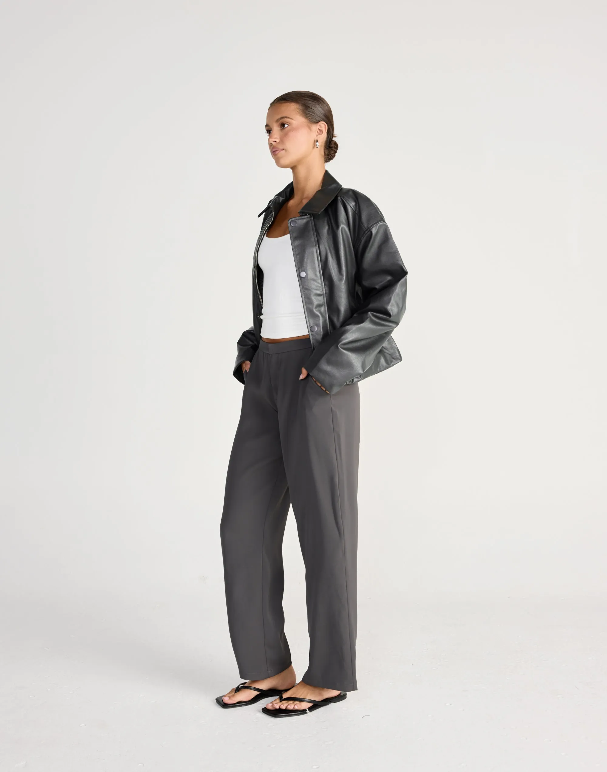 Elara Pants - Petite (Slate) sold by Charcoal Clothing product image thumbnail 4