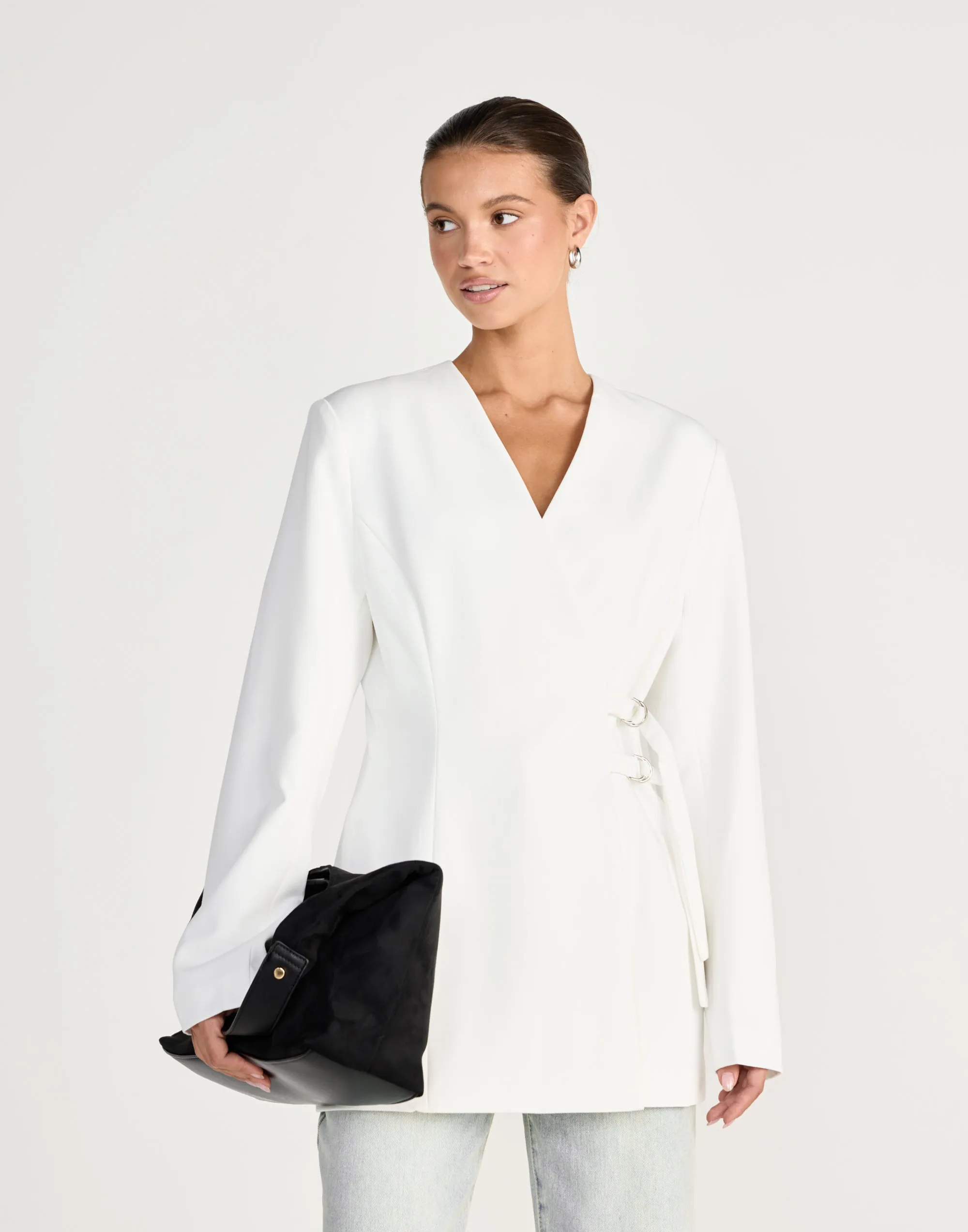 Vianne Blazer (White) sold by Charcoal Clothing product image thumbnail 3