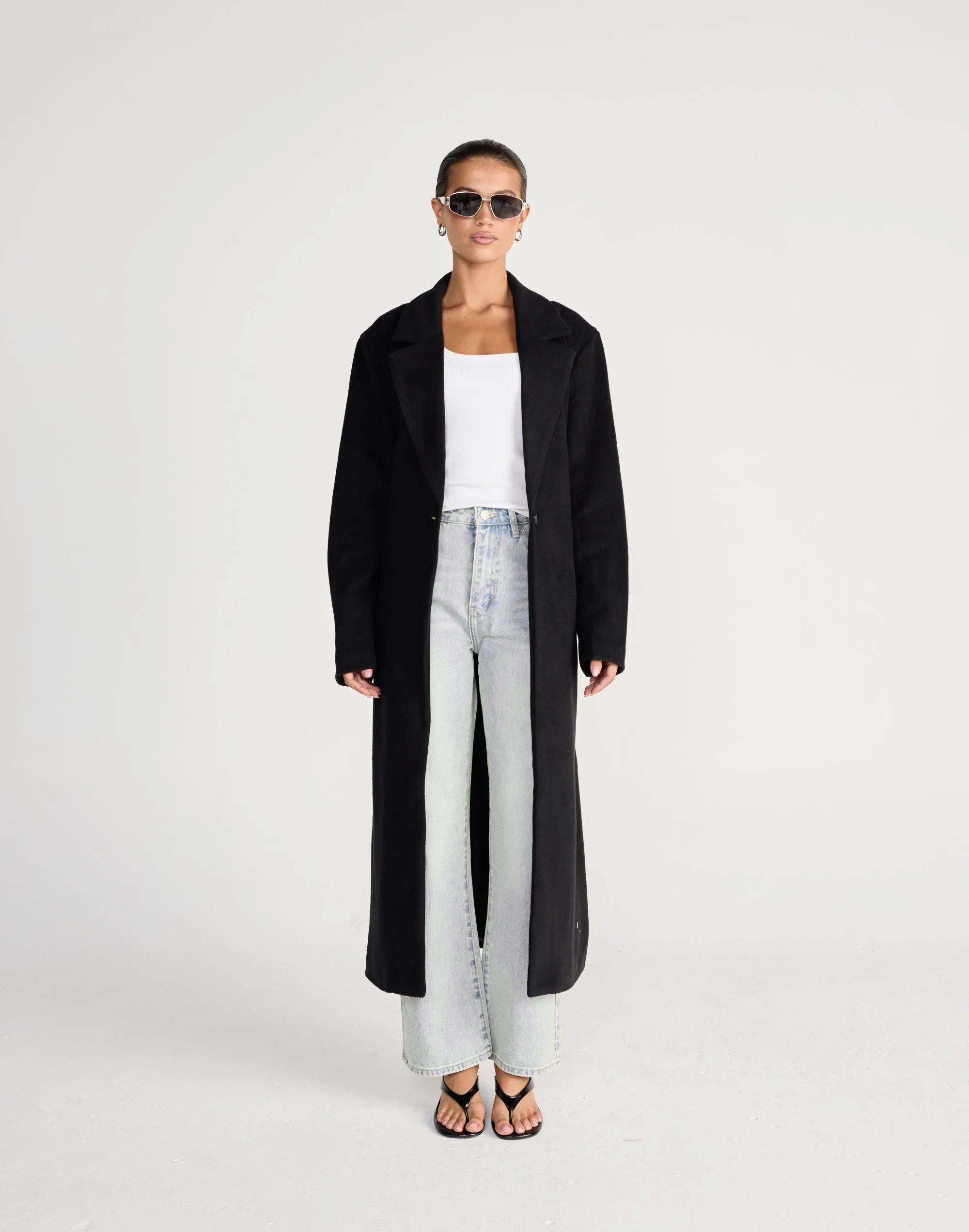 Sorrel Trench Coat (Black) sold by Charcoal Clothing