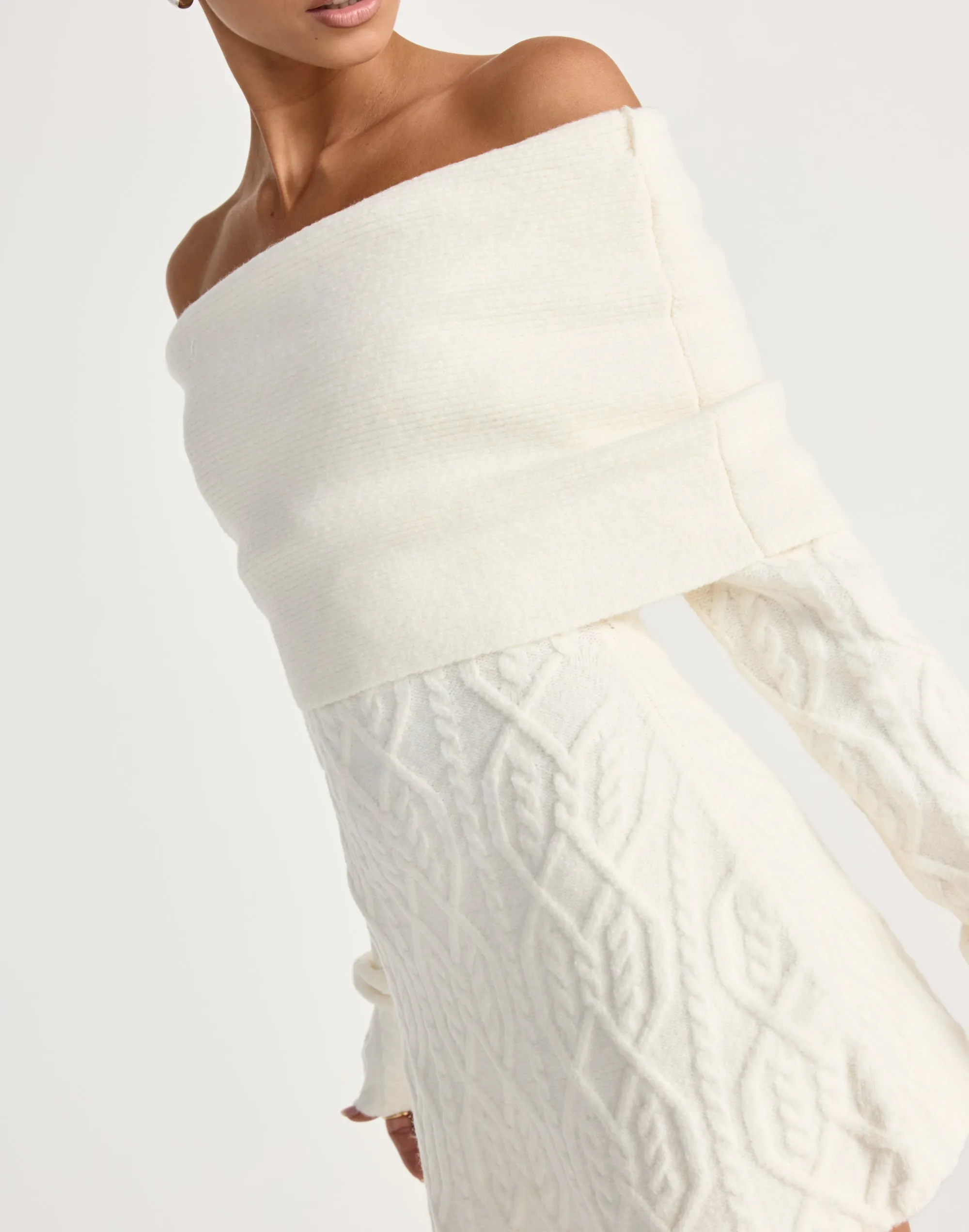 Pavati Long Sleeve Mini Dress (Off White) sold by Charcoal Clothing product image thumbnail 4