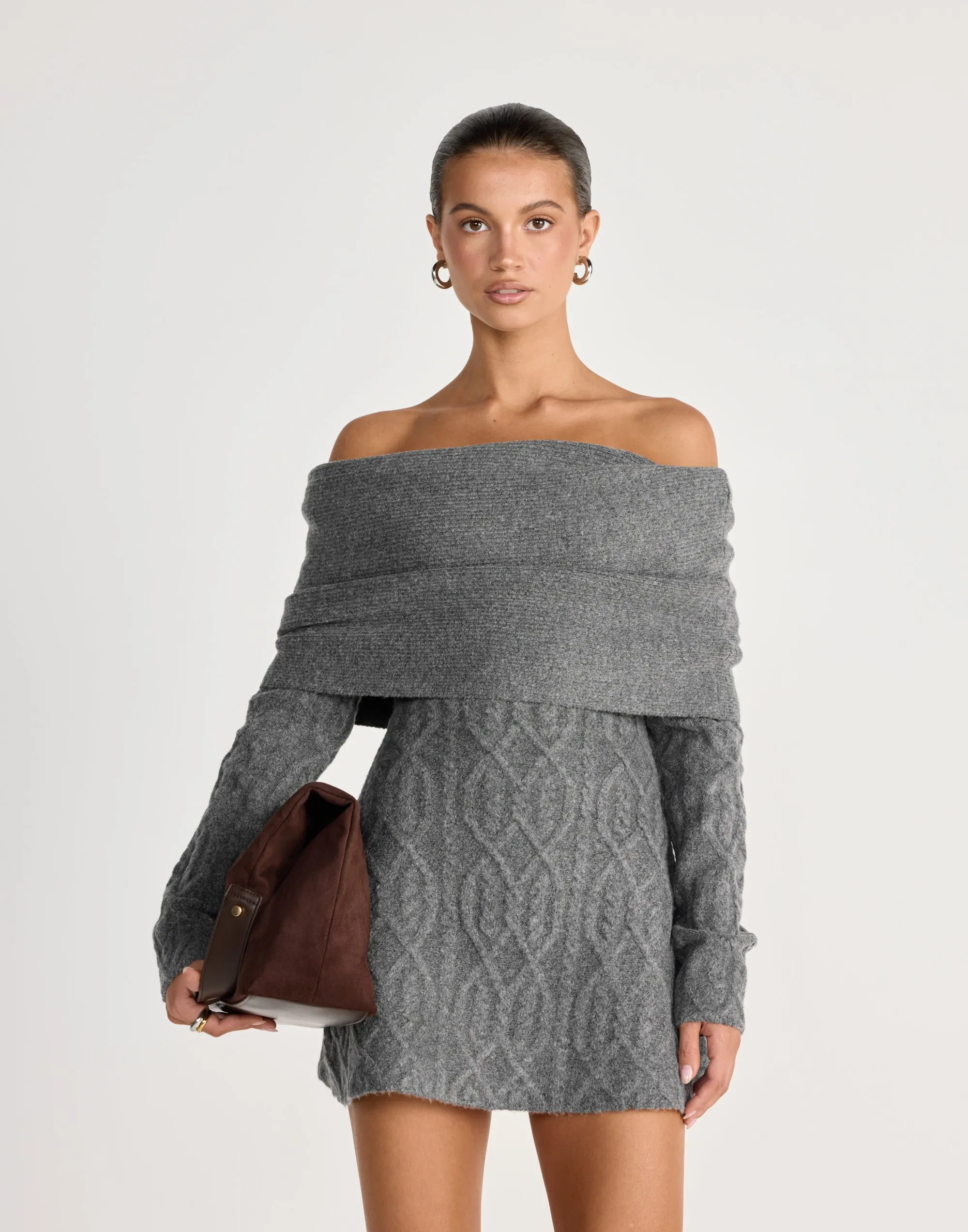 Pavati Long Sleeve Mini Dress (Slate) sold by Charcoal Clothing product image thumbnail 2