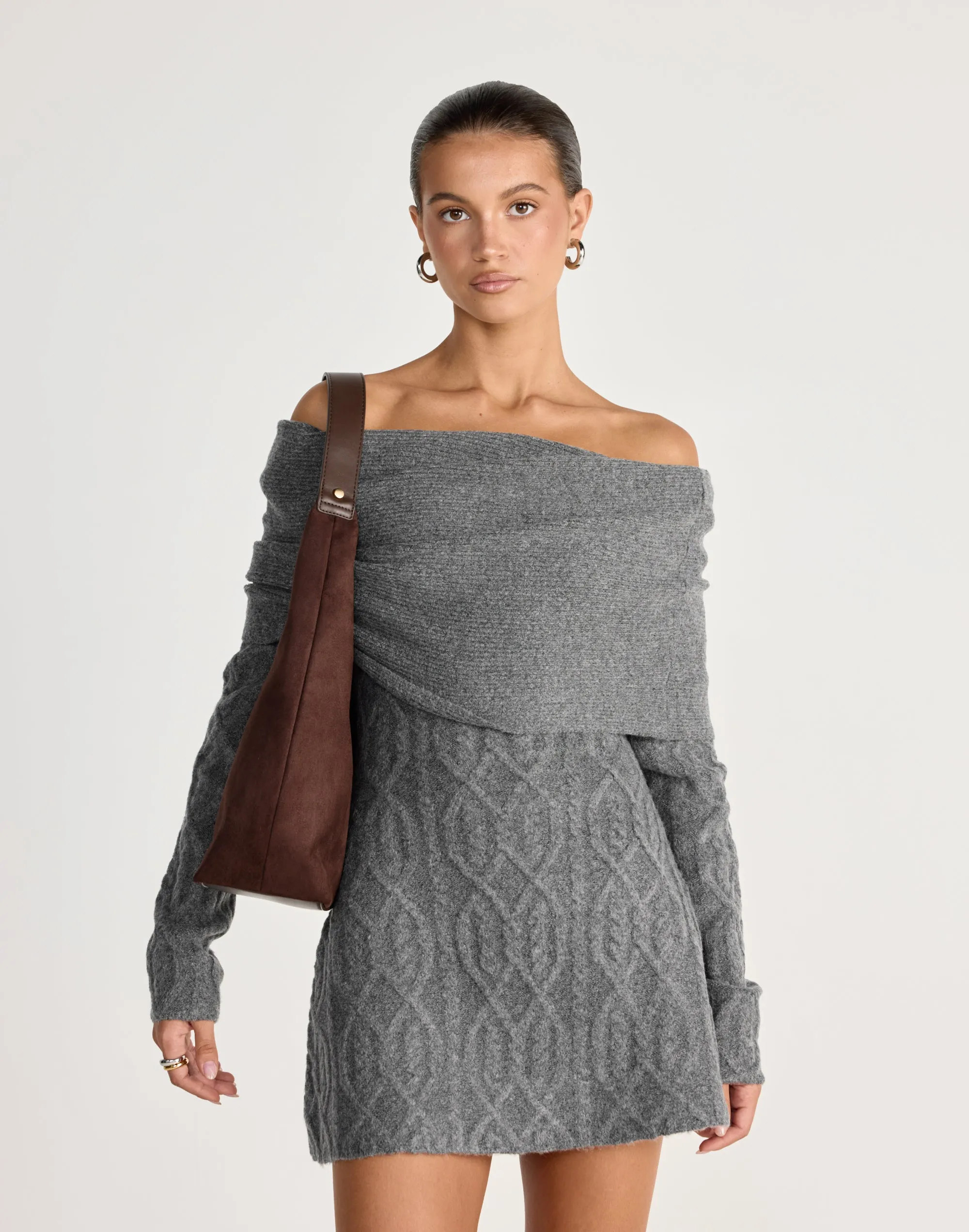 Pavati Long Sleeve Mini Dress (Slate) sold by Charcoal Clothing product image thumbnail 5