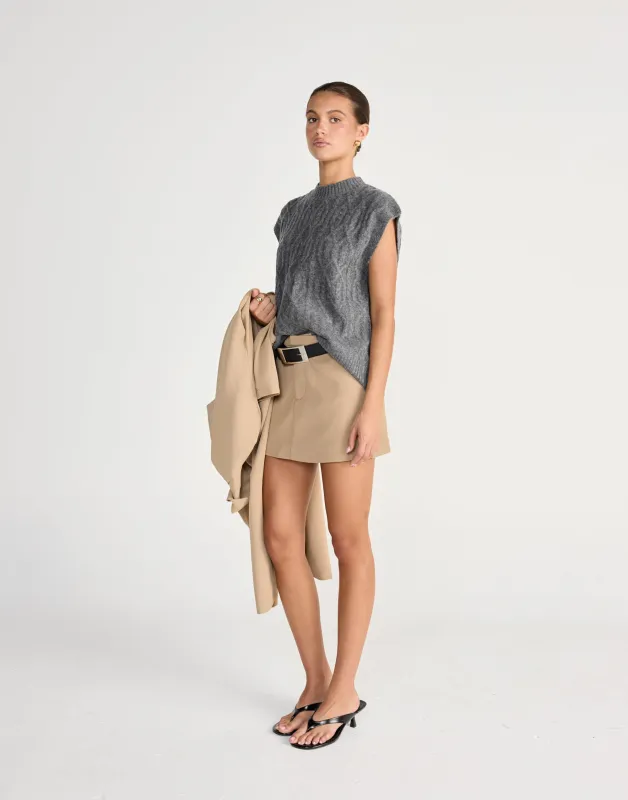 Oriana Vest (Slate) sold by Charcoal Clothing