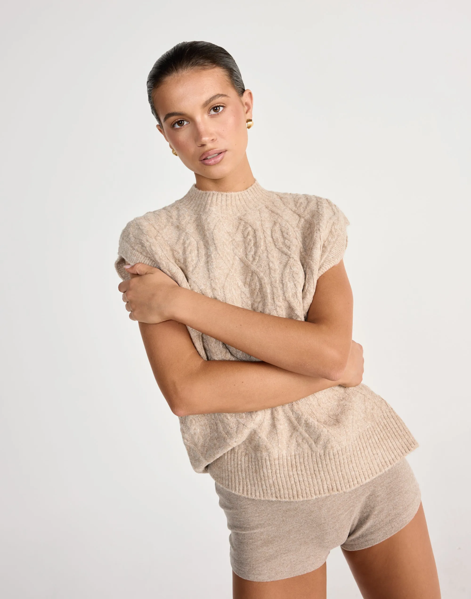 Oriana Vest (Latte) sold by Charcoal Clothing product image thumbnail 4