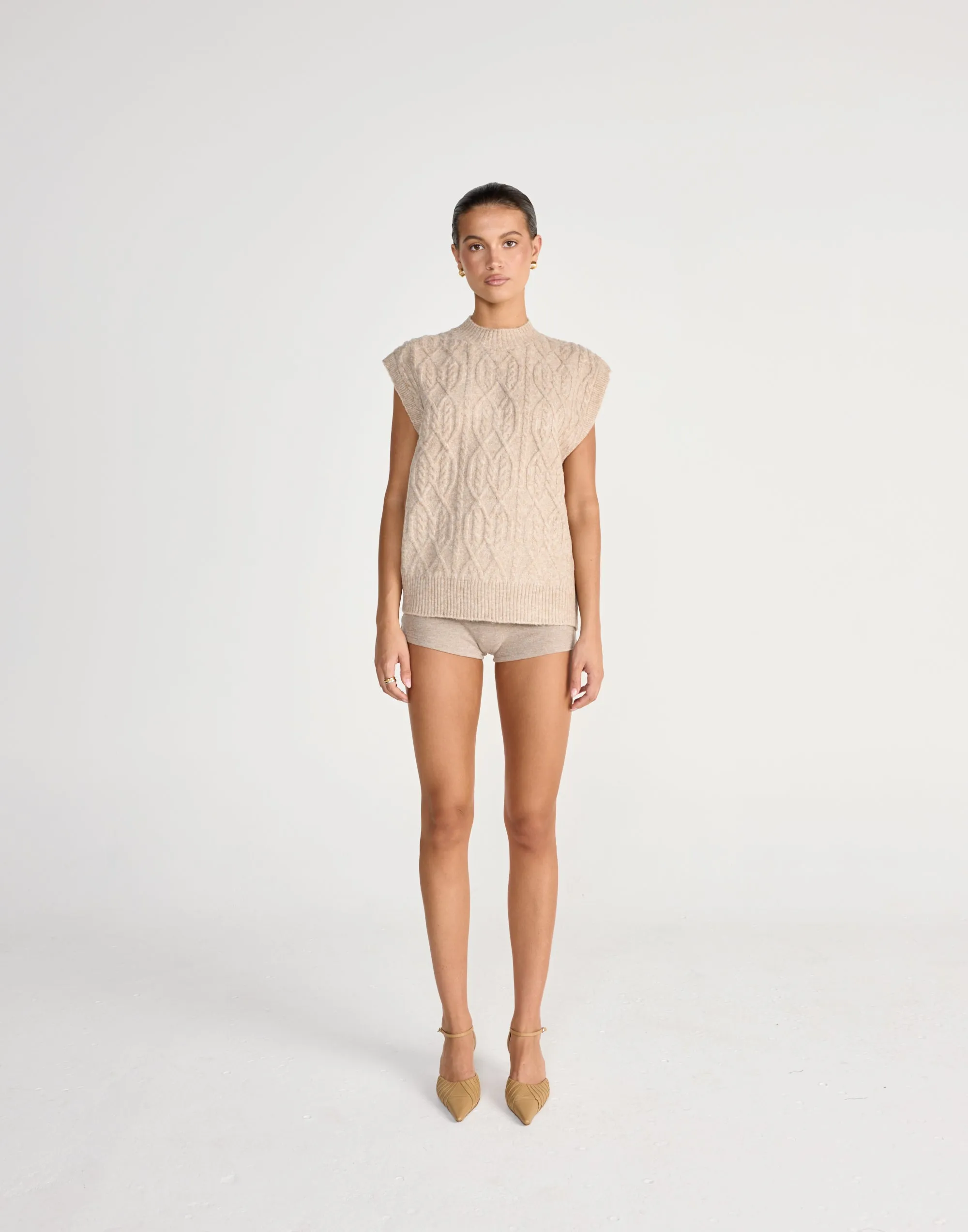 Oriana Vest (Latte) sold by Charcoal Clothing product image thumbnail 3