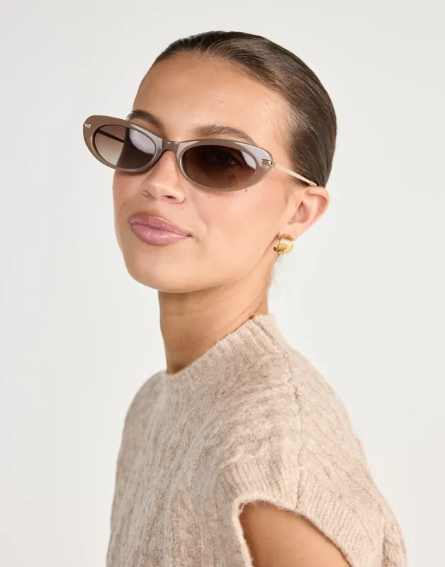 The Rae Sunglasses (Taupe-Brown)  - By Banbé sold by Charcoal Clothing