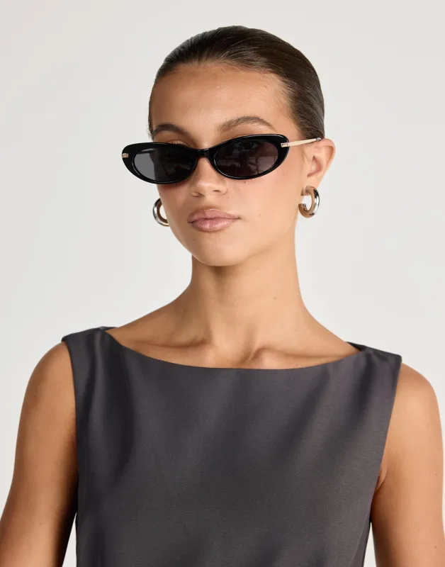 The Rae Sunglasses (Black-Black)  - By Banbé sold by Charcoal Clothing