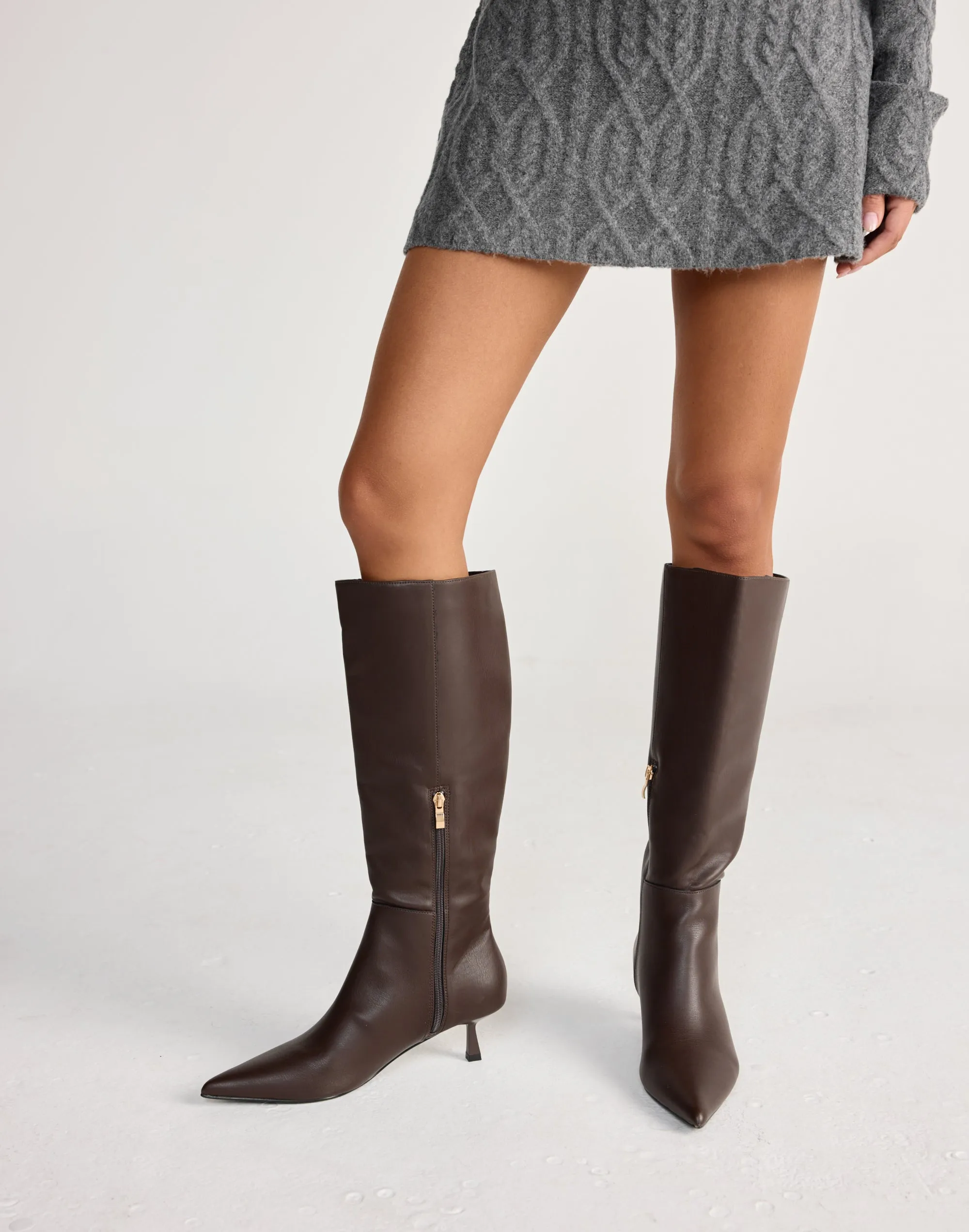 Linnea Boots (Chocolate) - By Billini sold by Charcoal Clothing