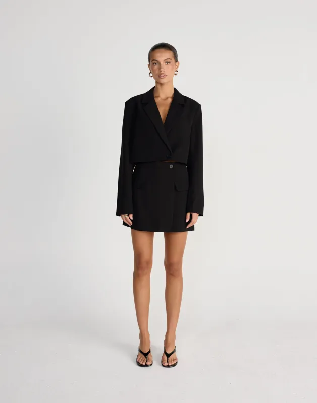 Waverly Mini Skirt (Black) sold by Charcoal Clothing