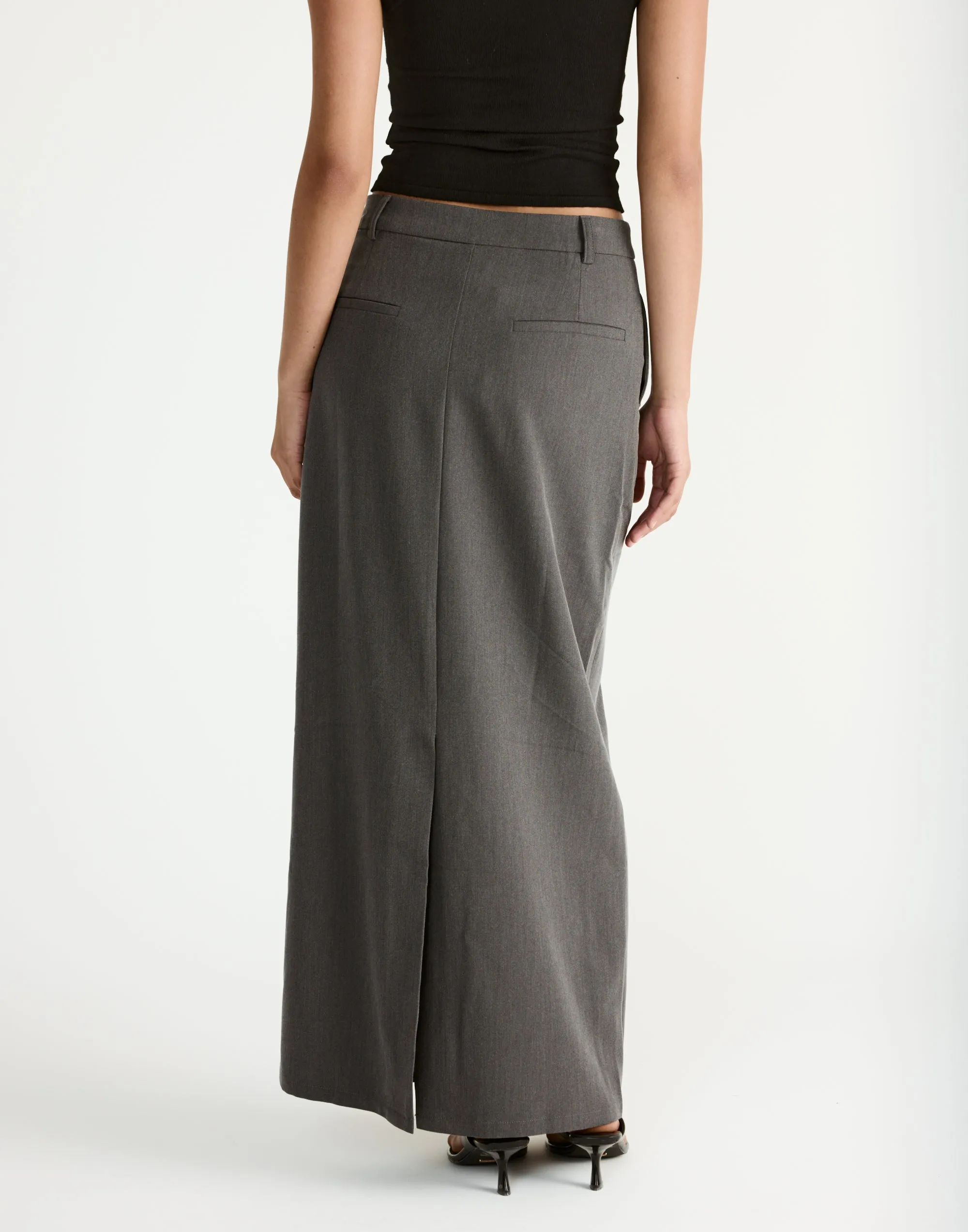 Giana Maxi Skirt (Grey) sold by Charcoal Clothing product image thumbnail 3