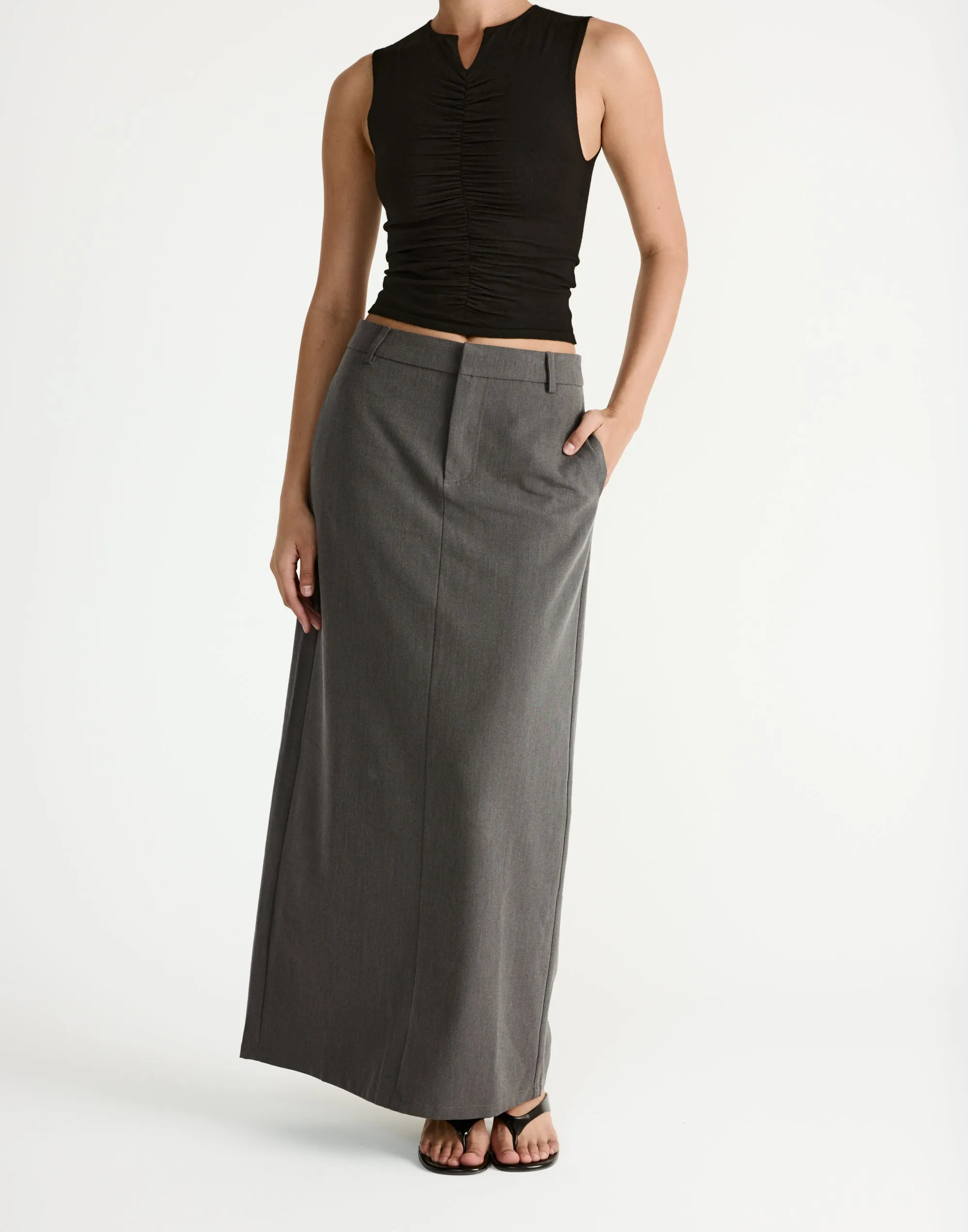 Giana Maxi Skirt (Grey) sold by Charcoal Clothing product image thumbnail 2