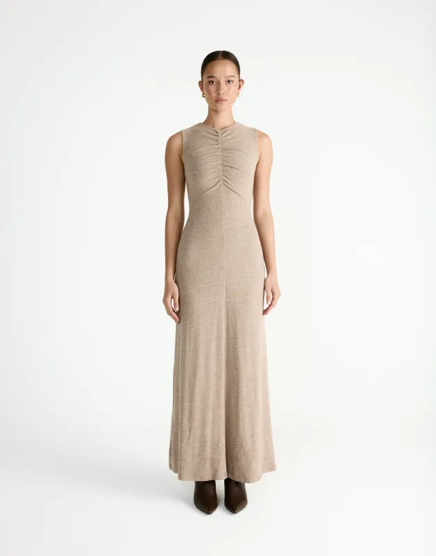 Cosmia Maxi Dress (Stone) sold by Charcoal Clothing