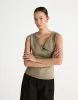 Wynter Top (Dusty Olive) sold by Charcoal Clothing