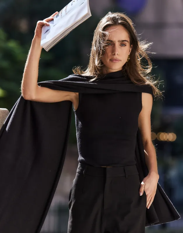 Kensington Top (Black) sold by Charcoal Clothing