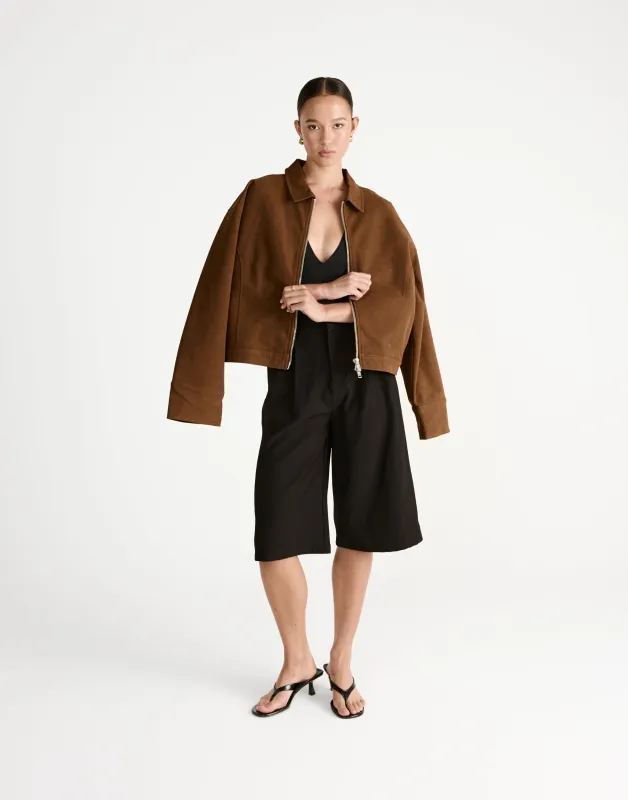 Emmett Midi Pants (Black) made by Charcoal Clothing