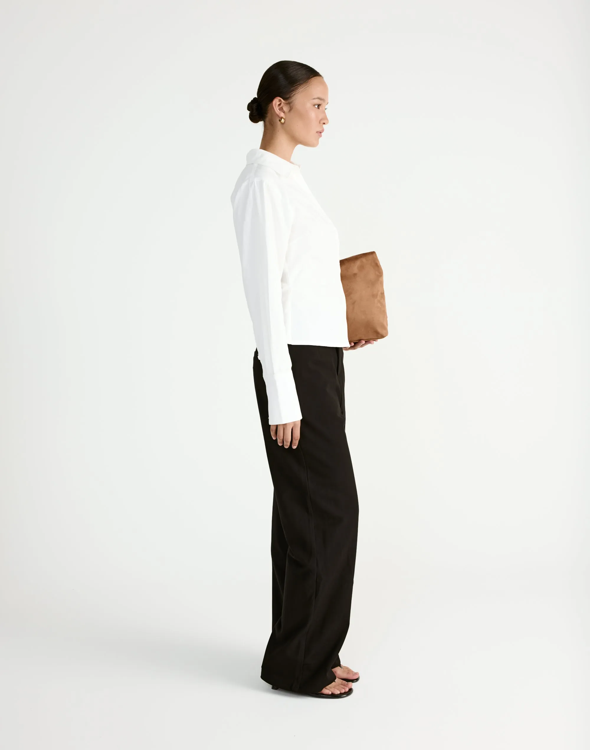 Judah Long Sleeve Top (White) sold by Charcoal Clothing product image thumbnail 5