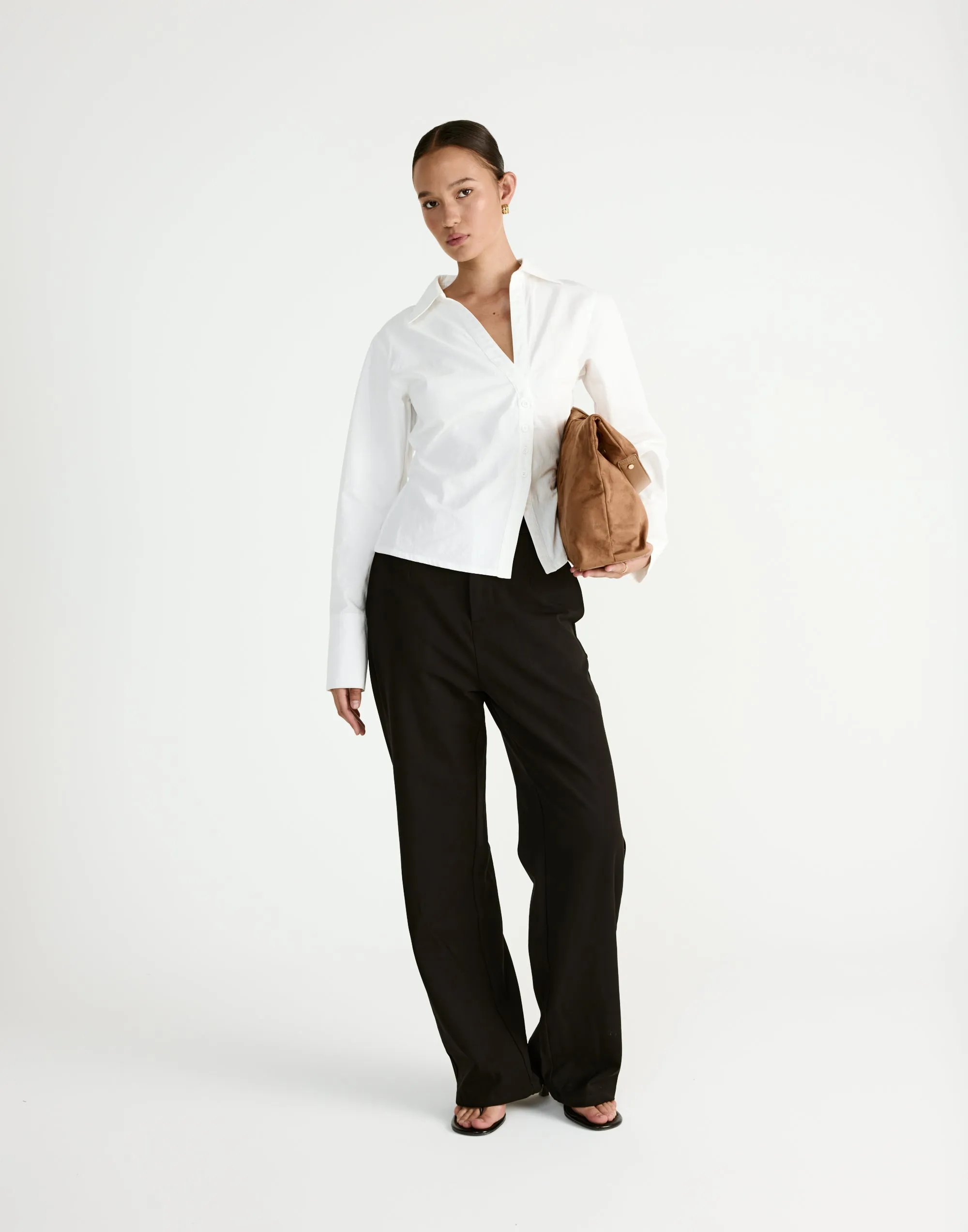 Judah Long Sleeve Top (White) sold by Charcoal Clothing product image thumbnail 4