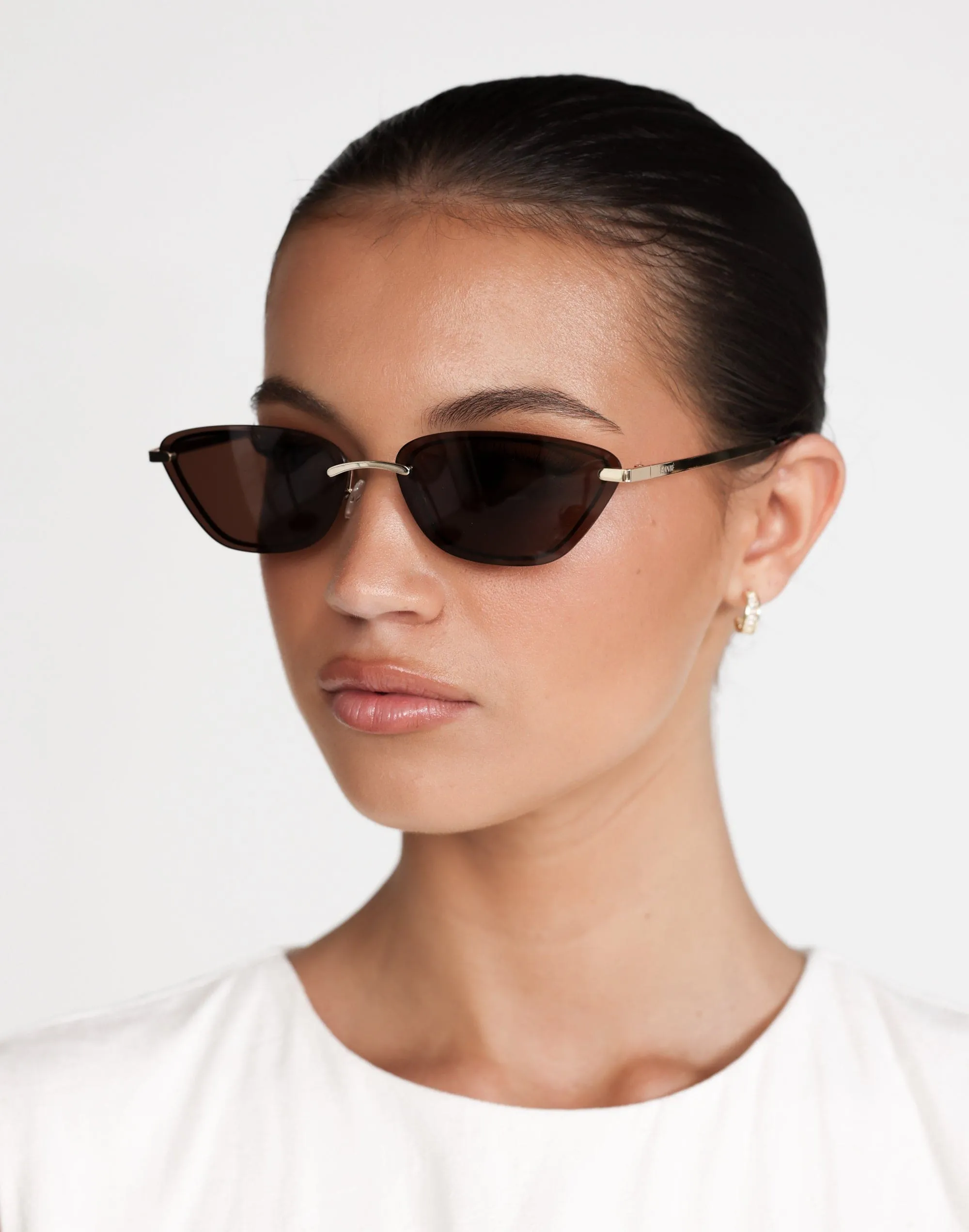 The Chandra Sunglasses (Light Gold Chocolate) - By Banbé sold by Charcoal Clothing