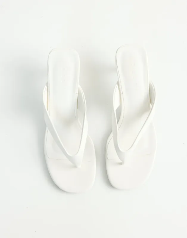 Niesha Heels (White Shine) - By Billini sold by Charcoal Clothing