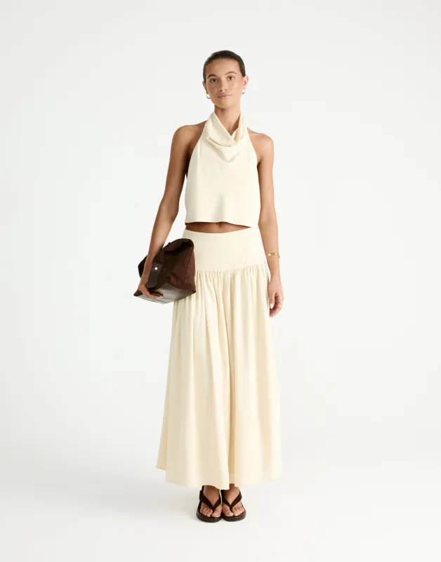 Flynn Maxi Skirt (Butter) sold by Charcoal Clothing