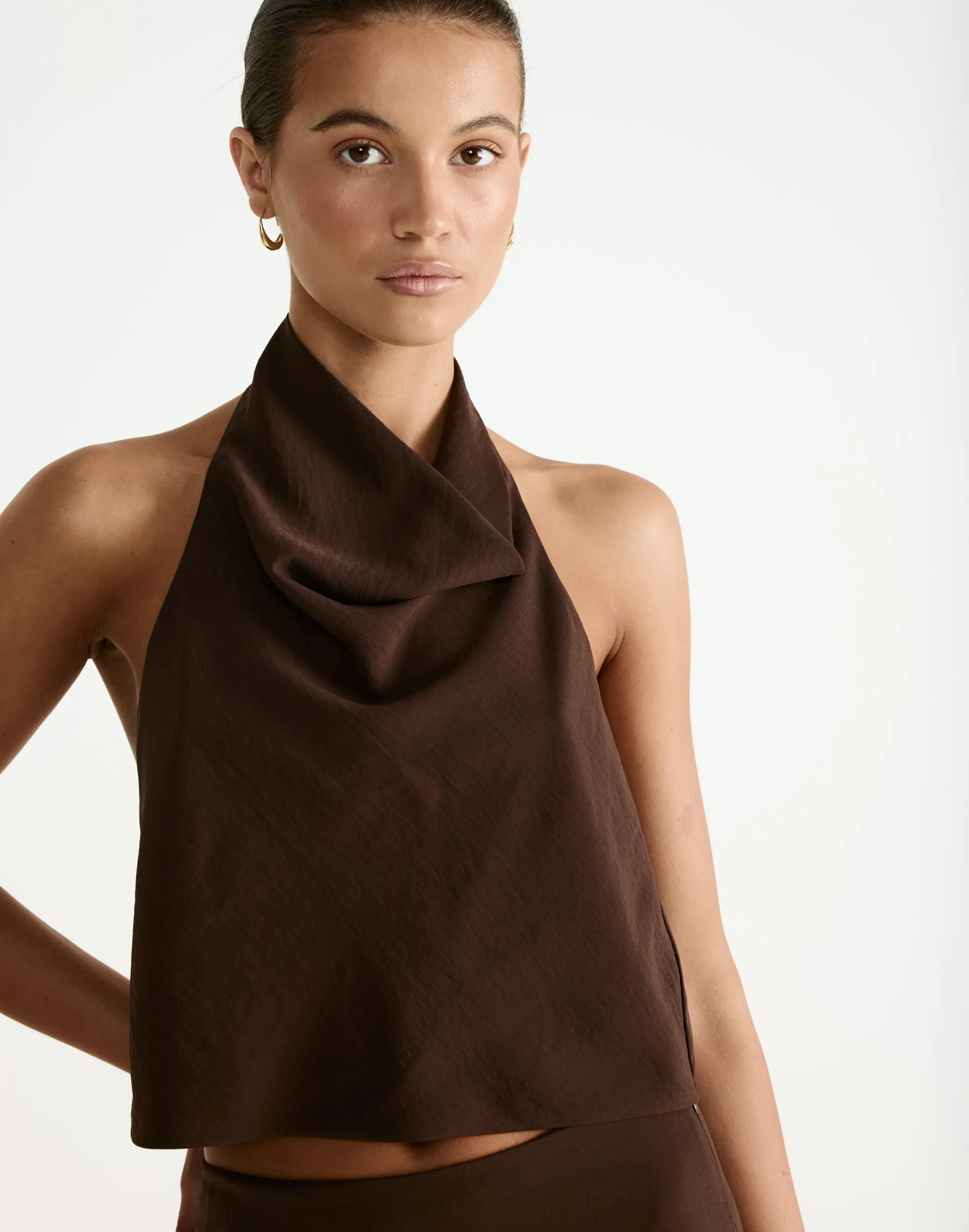 Flynn Top (Chocolate) sold by Charcoal Clothing product image thumbnail 4