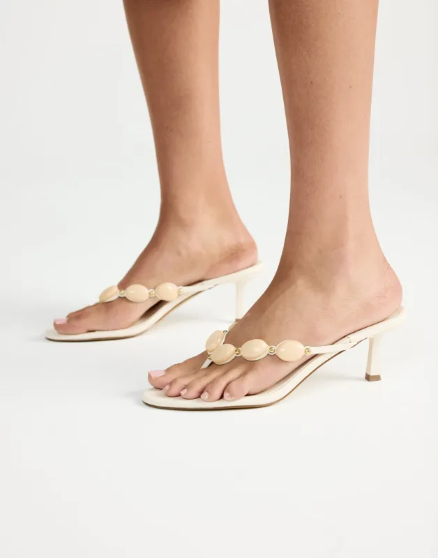 Gema Heels (Bone) - By Billini sold by Charcoal Clothing
