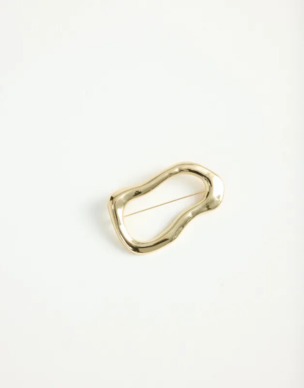 Tayla Brooch (Gold) sold by Charcoal Clothing