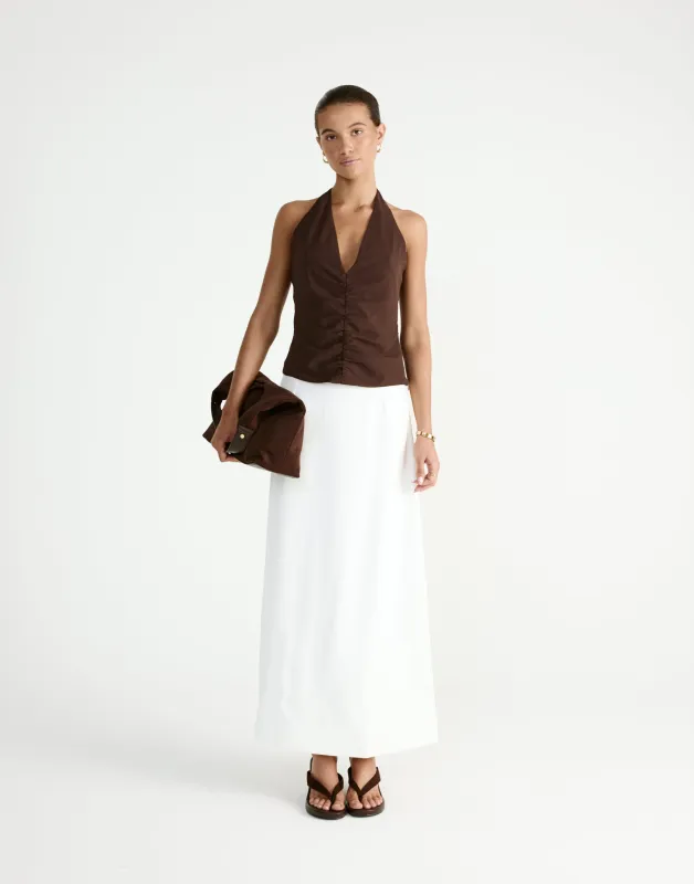 Shai Top (Chocolate) sold by Charcoal Clothing