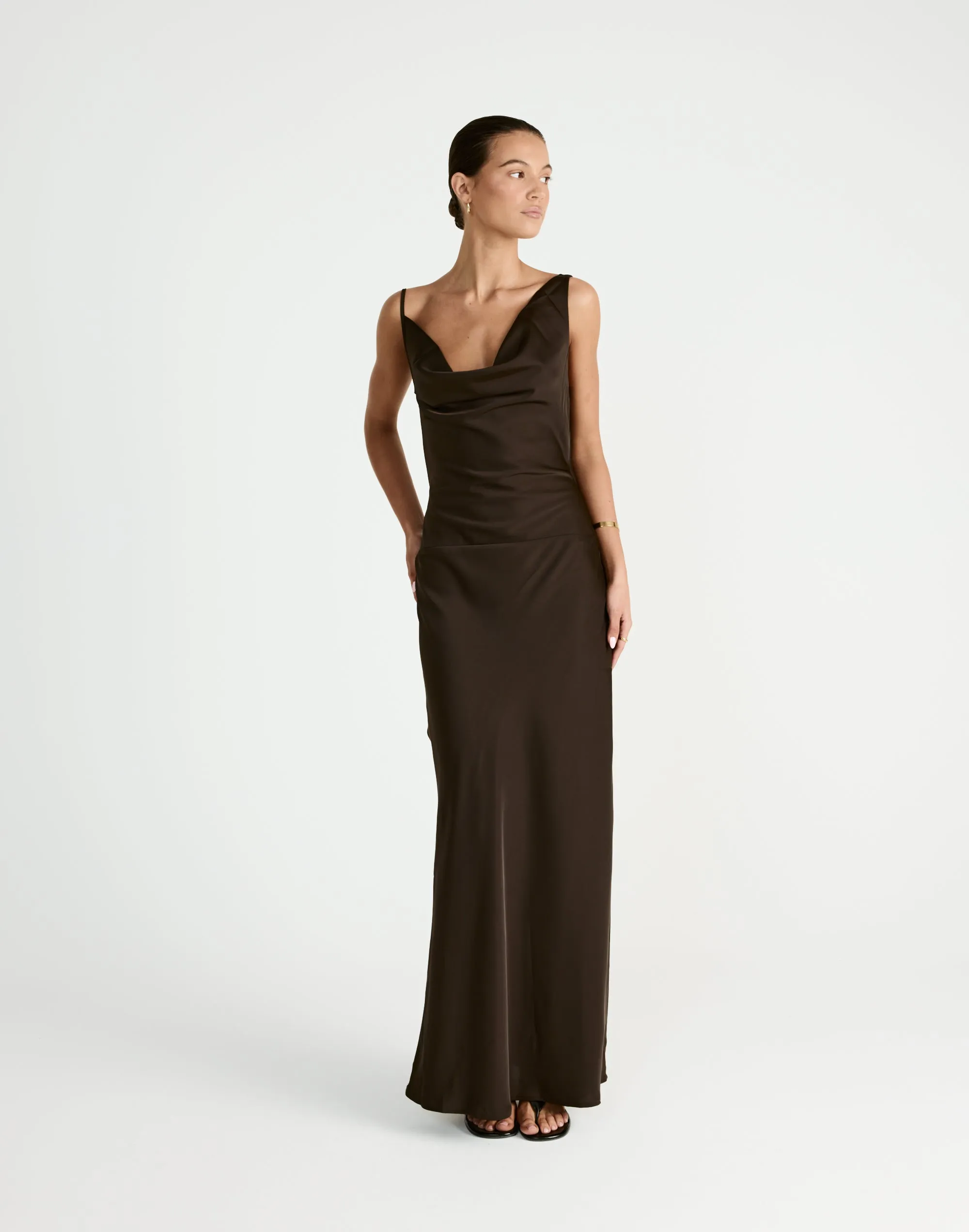 Adley Maxi Dress (Chocolate) sold by Charcoal Clothing product image thumbnail 3