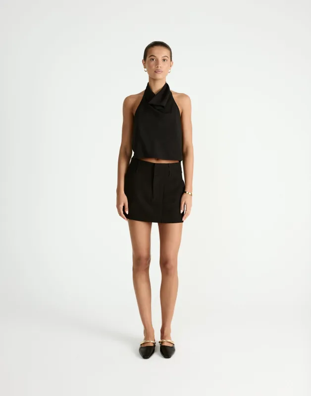Aster Mini Skirt (Black) sold by Charcoal Clothing