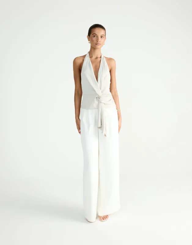 Belinda Top (Oat) sold by Charcoal Clothing