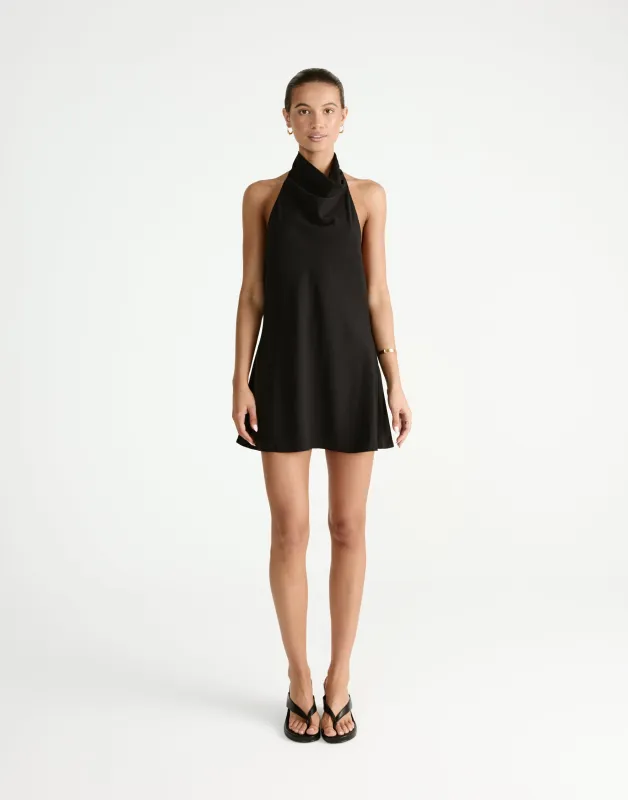 Flynn Mini Dress (Black) sold by Charcoal Clothing