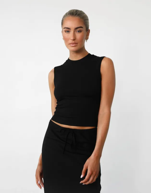 Horizon Tank Top (Black) sold by Charcoal Clothing