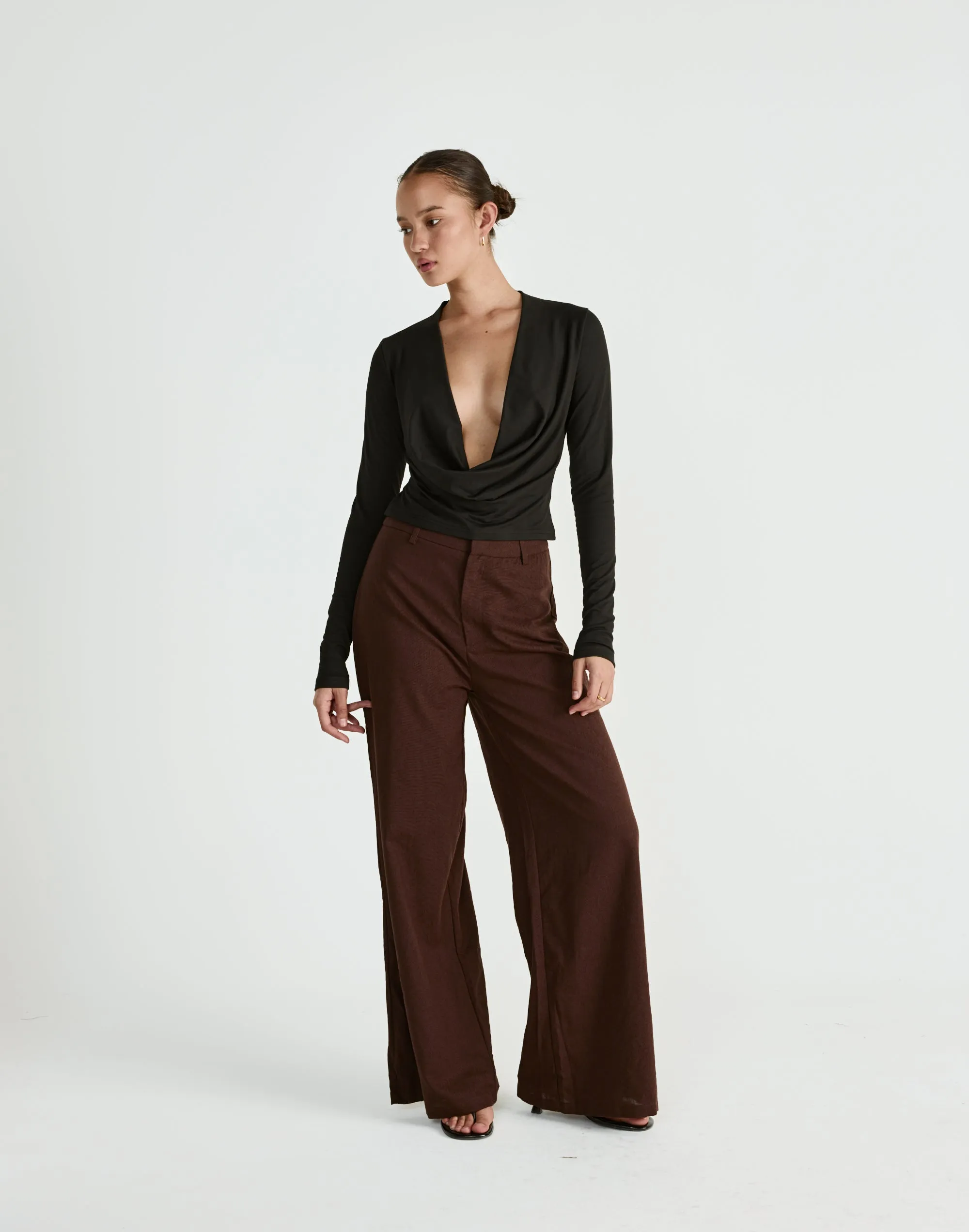 Paradise Pants (Chocolate) sold by Charcoal Clothing product image thumbnail 4