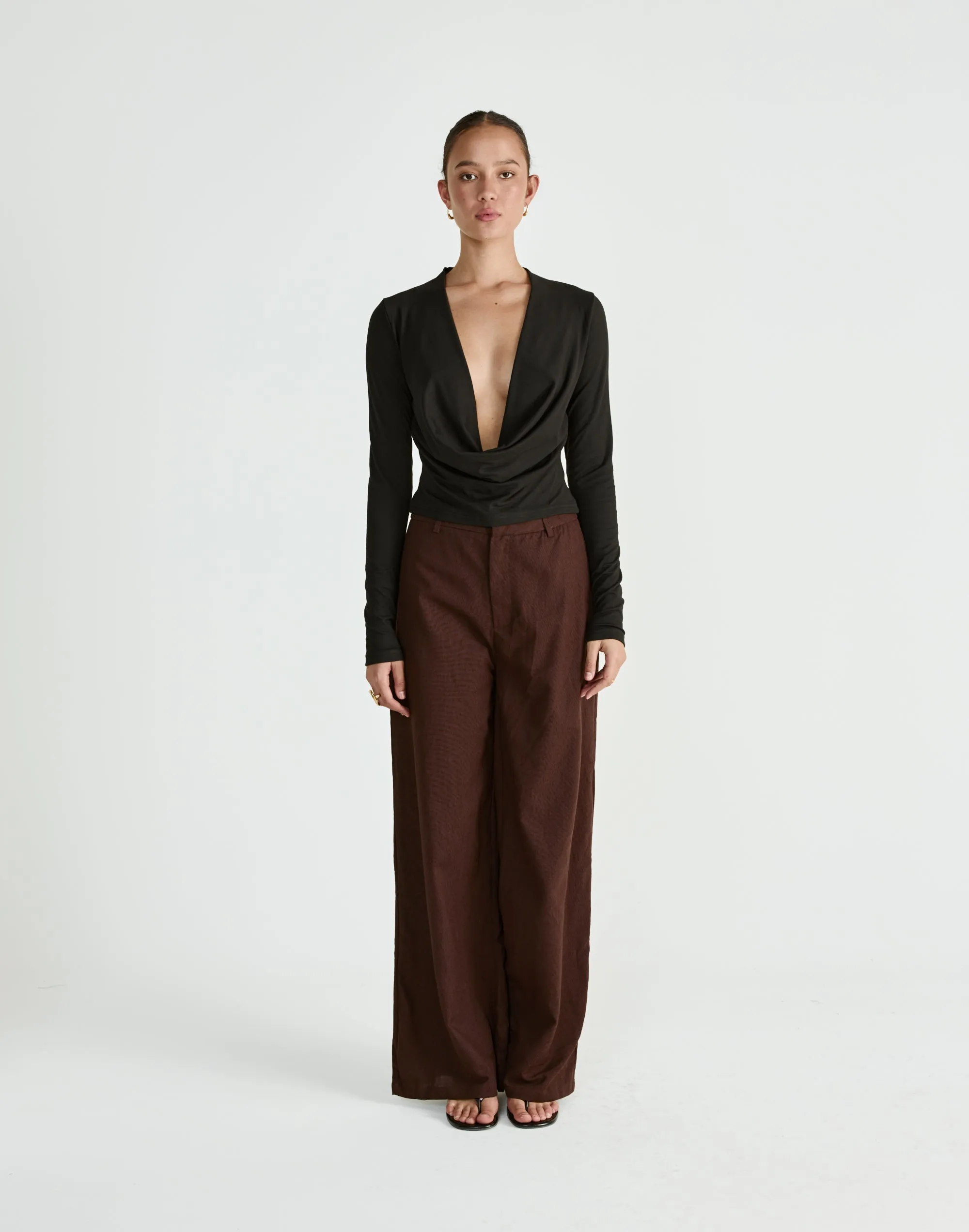 Paradise Pants (Chocolate) sold by Charcoal Clothing product image thumbnail 5