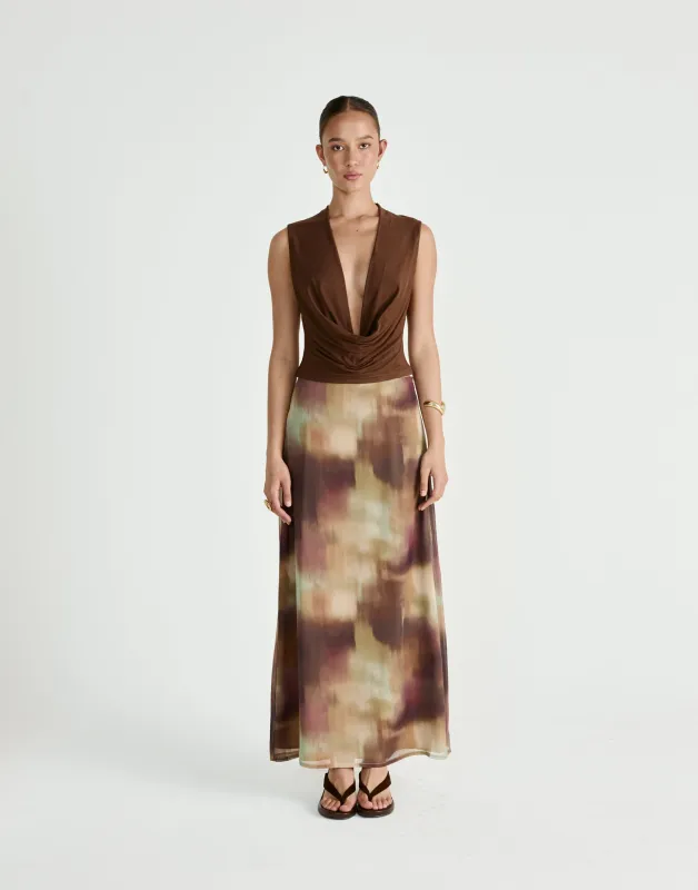 Dimitri Top (Chocolate) sold by Charcoal Clothing