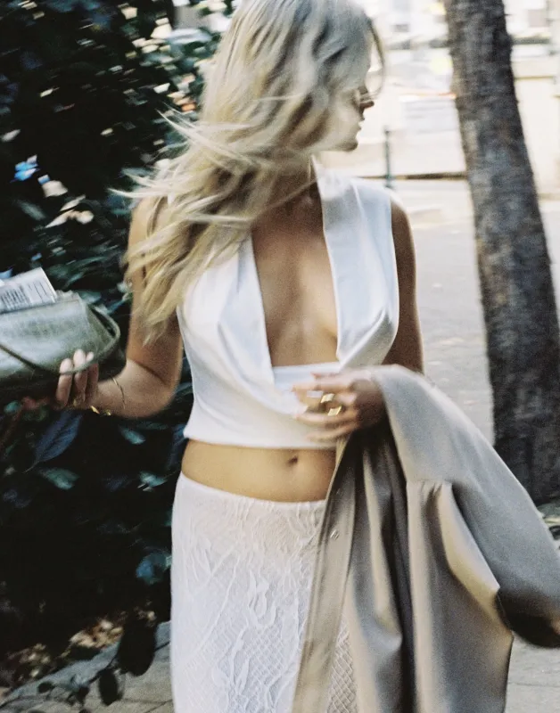 Dimitri Top (White) sold by Charcoal Clothing