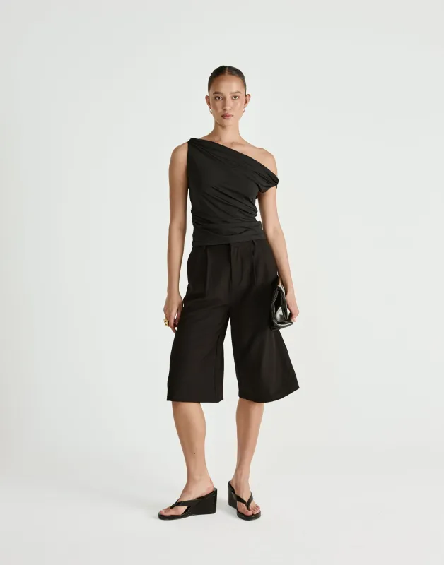 Keegan Top (Black) sold by Charcoal Clothing