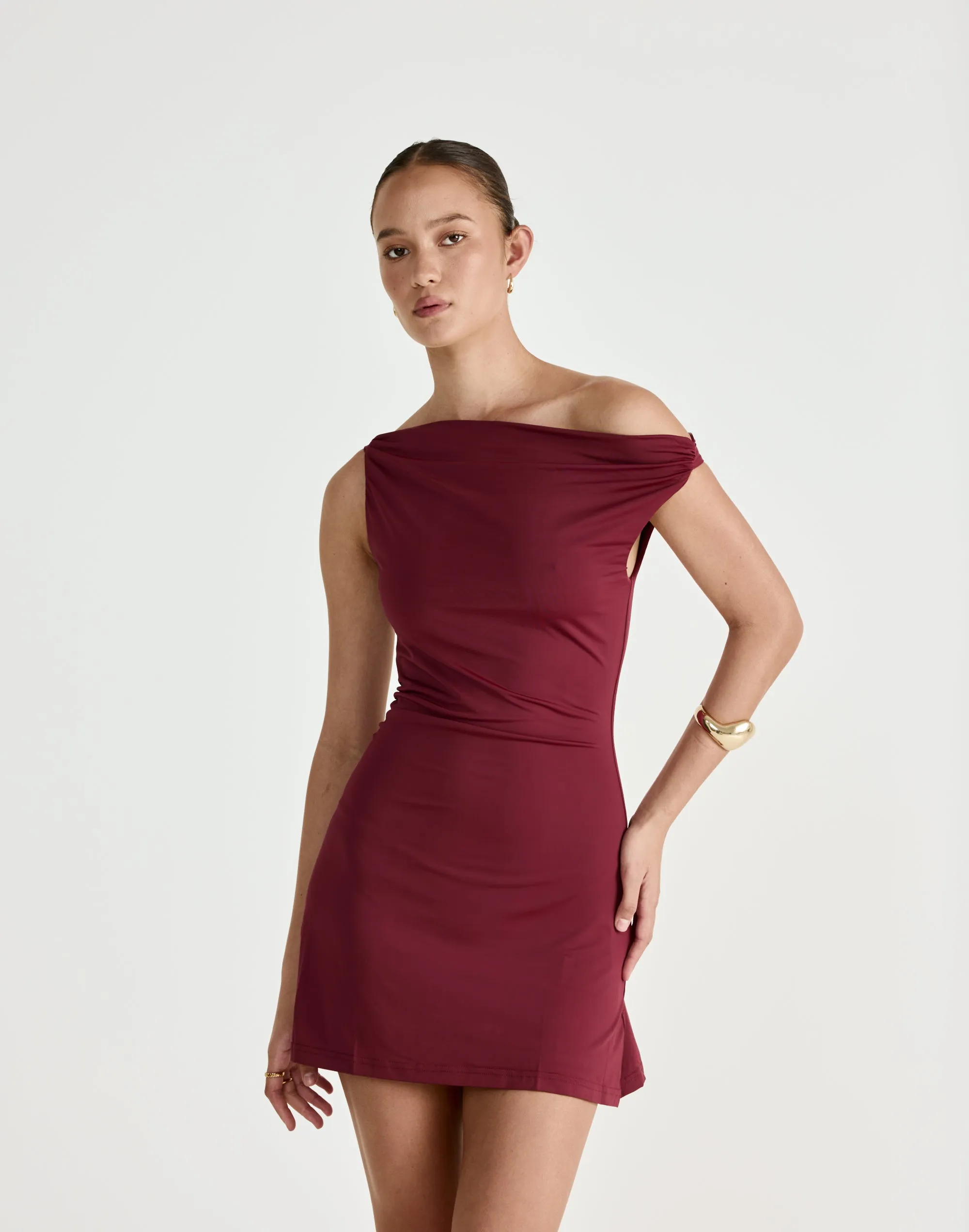 Keegan Mini Dress (Plum) sold by Charcoal Clothing product image thumbnail 3