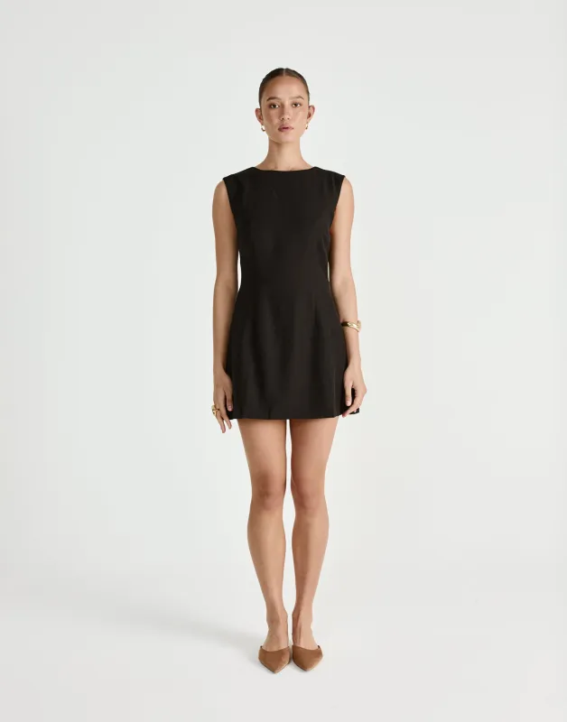 Cedric Mini Dress (Black) sold by Charcoal Clothing