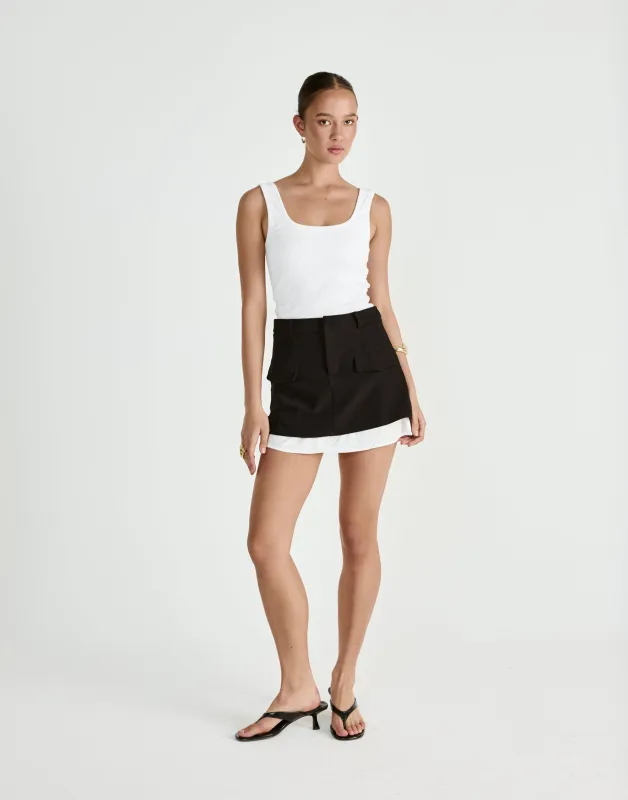 Scarlette Mini Skirt (Black) sold by Charcoal Clothing