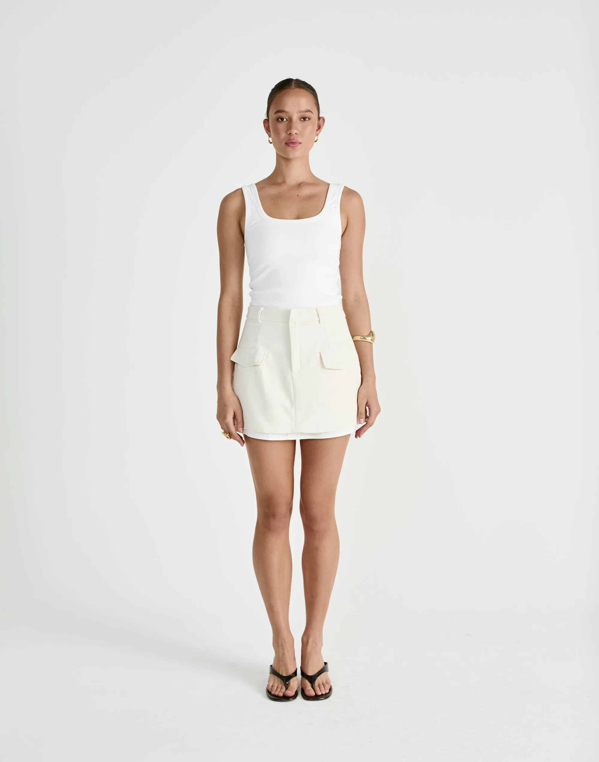 Scarlette Mini Skirt (Oat) sold by Charcoal Clothing product image thumbnail 2