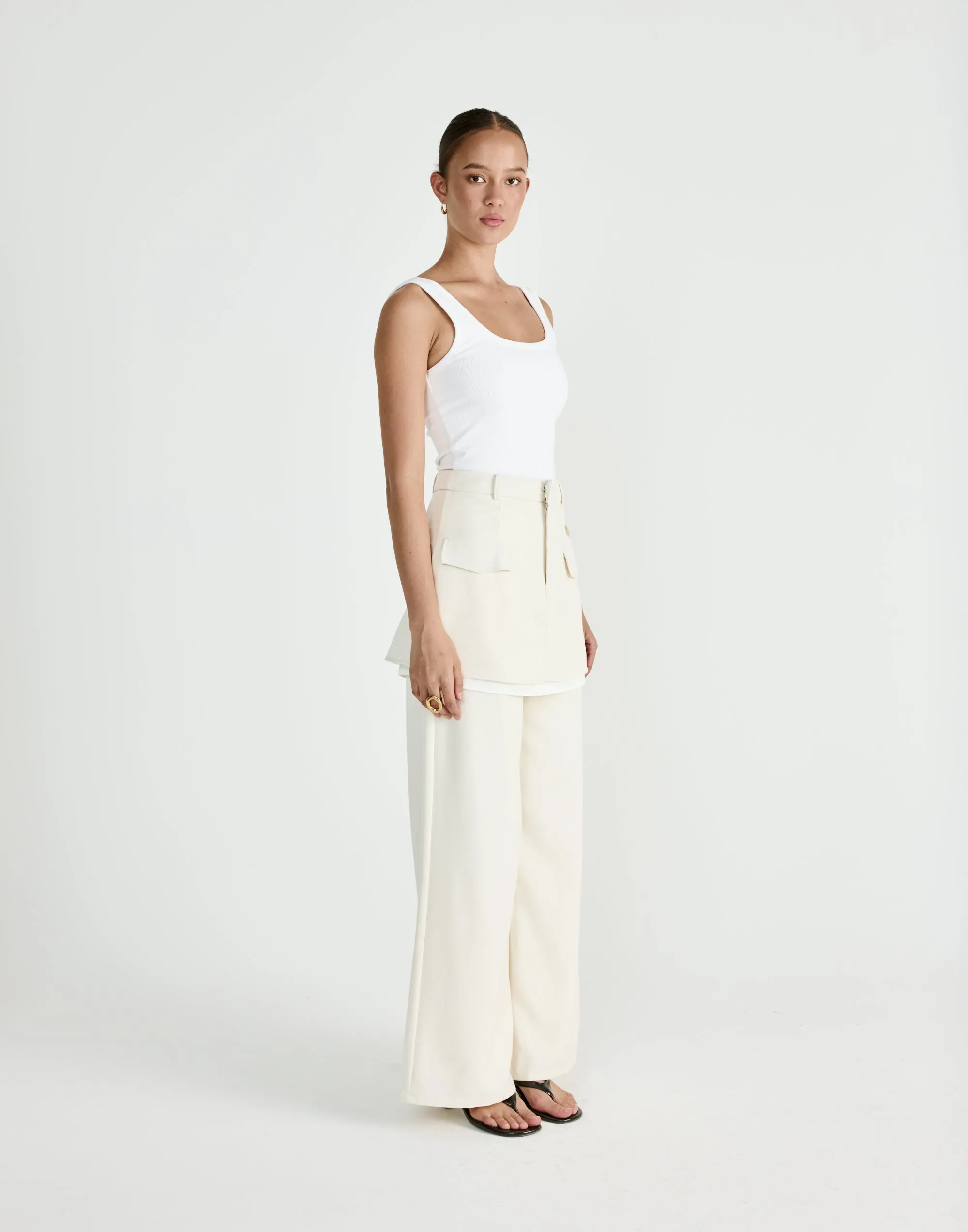 Scarlette Mini Skirt (Oat) sold by Charcoal Clothing product image thumbnail 5