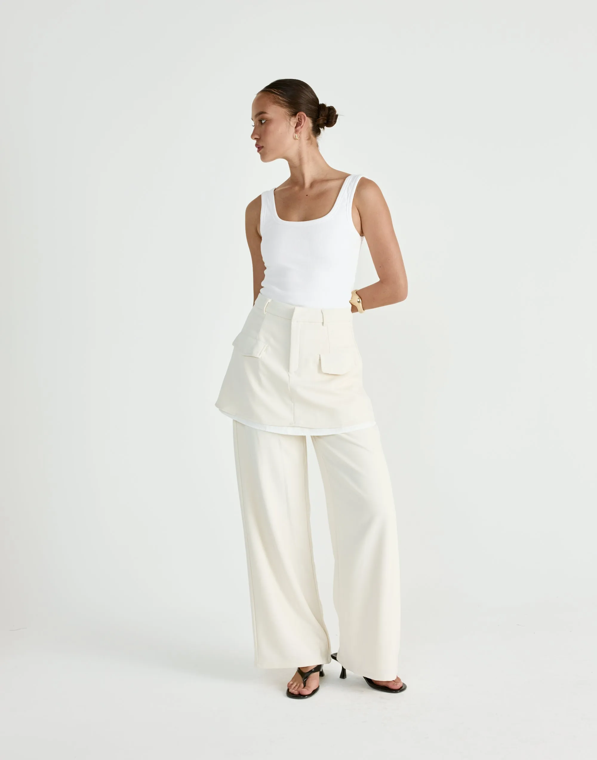 Scarlette Mini Skirt (Oat) sold by Charcoal Clothing product image thumbnail 4